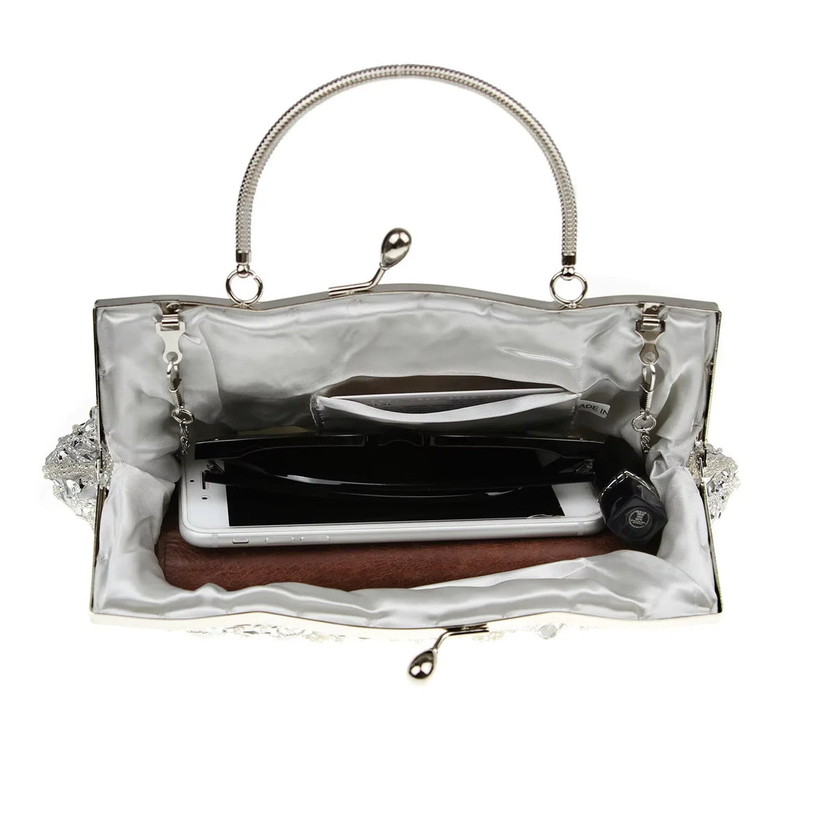 Women's Retro Small Totes Evening Bags Beaded Embroidered Ladies Clutch Purse Shoulder Chain Wedding Party Handbags Bags Purses