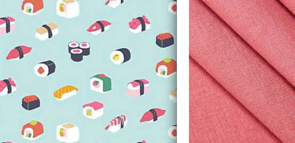 Kathryn Skirt - Sushi Break with Coral contrast
