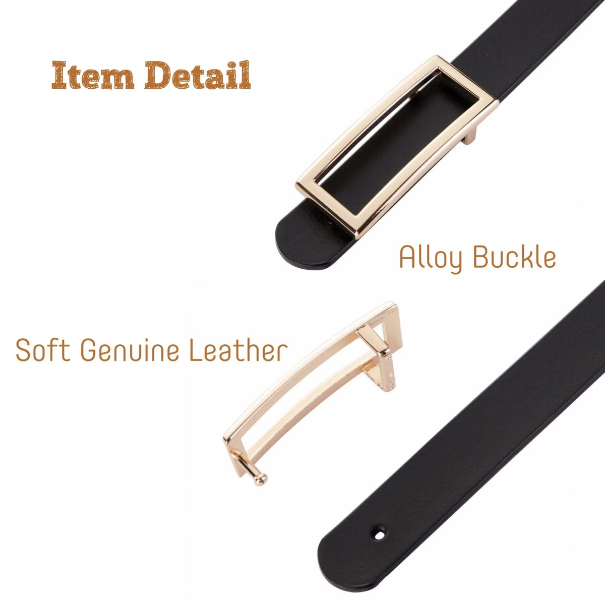 Genuine Leather Belts Metal Buckle