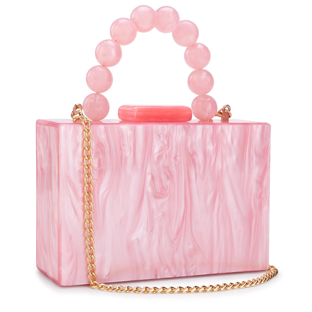 Beading Handbag Marble Acrylic