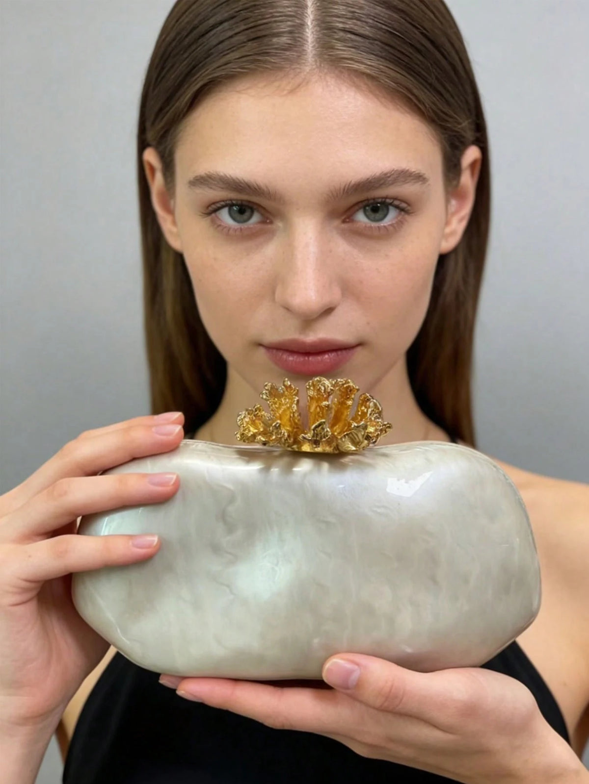 Flower Shell Evening Bag