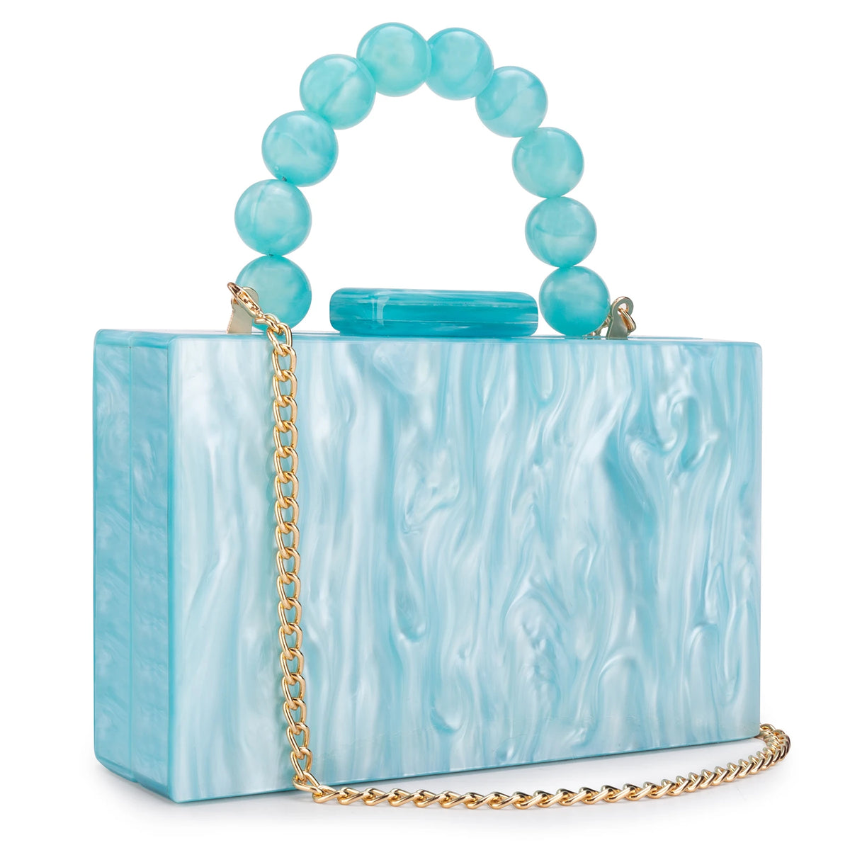 Beading Handbag Marble Acrylic