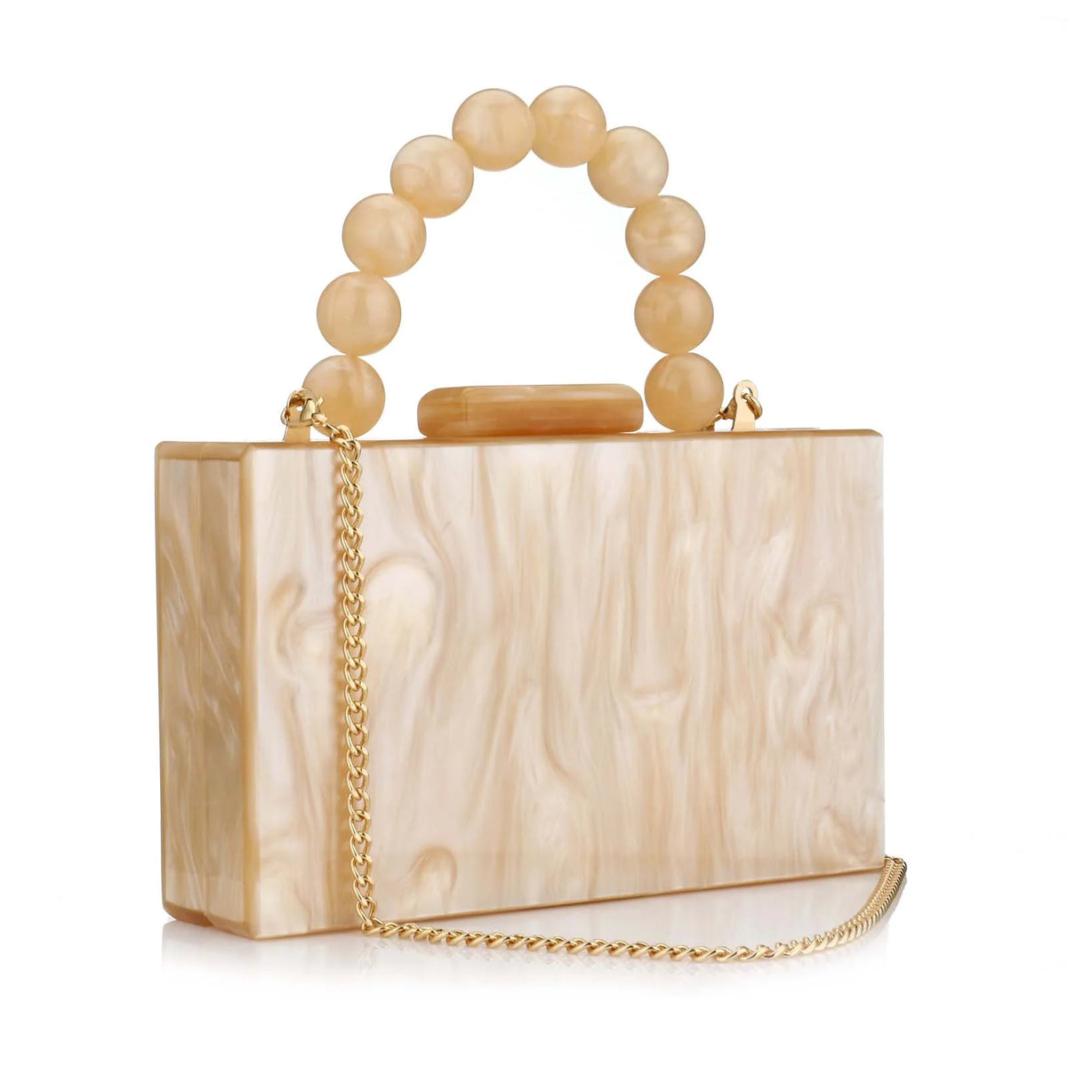 Beading Handbag Marble Acrylic