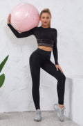 Color Block Two Piece Yoga Set