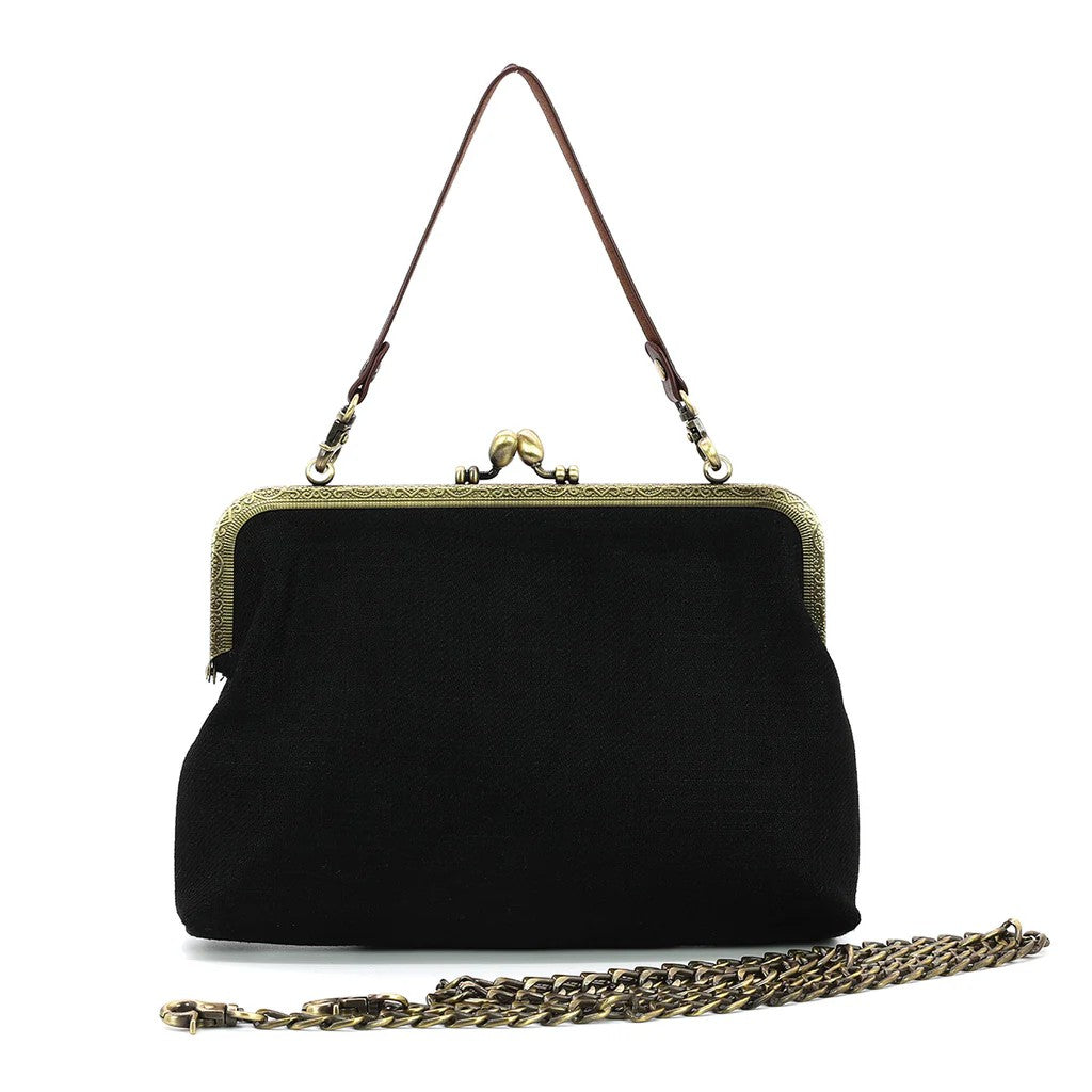 Kitty Ghost Clutch with Convertable Strap