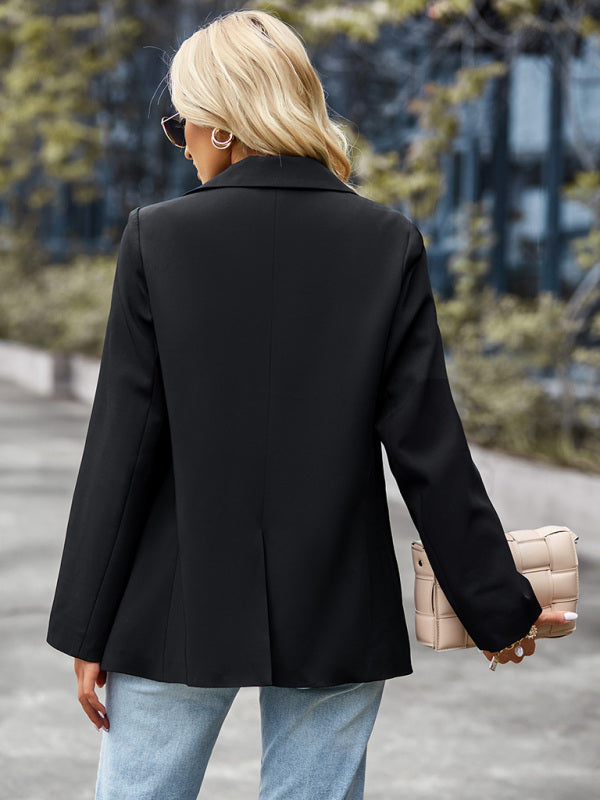 Women's Casual Blazer Jacket - Long Sleeve - Multiple Colors - Autumn Winter
